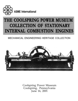 INTERNAL COMBUSTION ENGINES COLLECTION OF