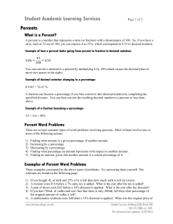 Per Cents - Durham College