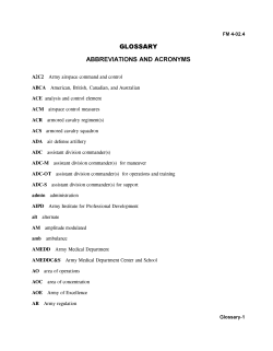 ABBREVIATIONS AND ACRONYMS