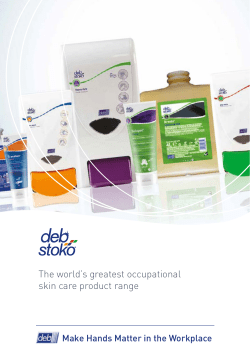 The world`s greatest occupational skin care product range