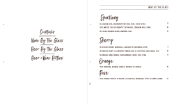 drink list