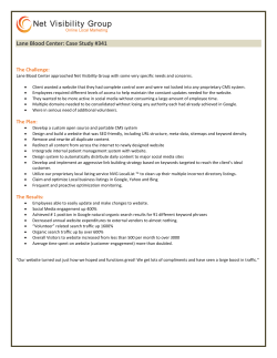 Internet Marketing Lane Blood Center Case Study 26