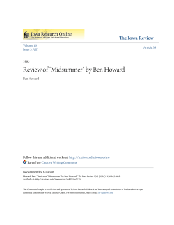 Review of "Midsummer" by Ben Howard