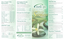 LED Medical-Grade Teeth Whitening Waxing Services ZERONA