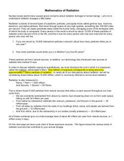 Mathematics of Radiation