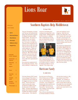 Lions Roar - Thorne Middle School