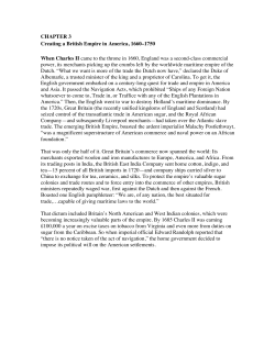 CHAPTER 3 Creating a British Empire in America, 1660&ndash;1750