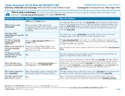 Kaiser Permanente: KP GA Silver Std 700/10/87% CSR