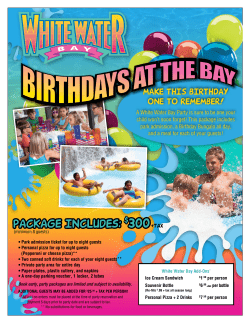 Package Includes - White Water Bay