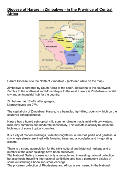 Diocese of Harare in Zimbabwe