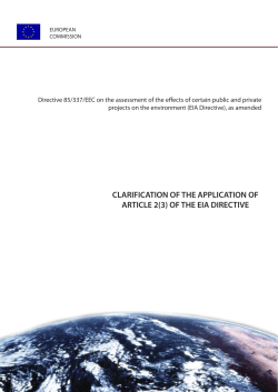 clarification of the application of article 2(3)