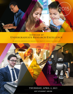 2015 Showcase Program - Showcase of Undergraduate Research