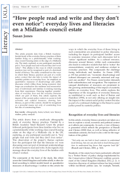 How people read and write and they dont even notice: everyday