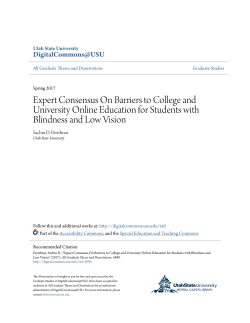 Expert Consensus On Barriers to College and University Online