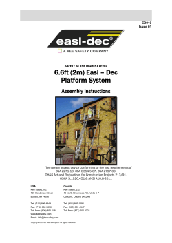 6.6ft  Easi &ndash; Dec Platform System