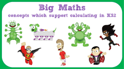 Big Maths - Buglawton Primary School