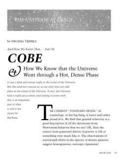 the universe at large