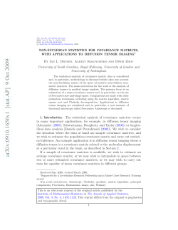 Non-Euclidean statistics for covariance matrices