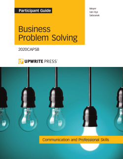 Business Problem Solving