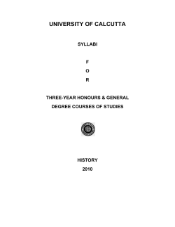 History General syllabus