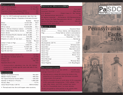 Pennsylvania Facts - Pennsylvania State Data Center