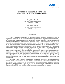 Extending Molecular Sieve Life