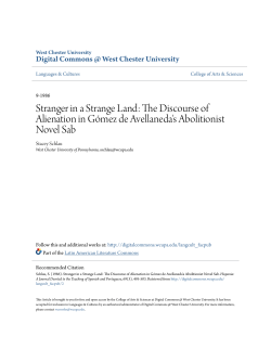 Stranger in a Strange Land: The Discourse of Alienation in G&oacute;mez