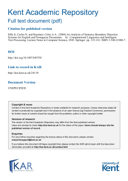 Document Version - Kent Academic Repository