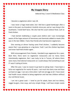 My Veggie Story - Buddha Mind Monastery