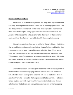 Statement of Autumn Burns