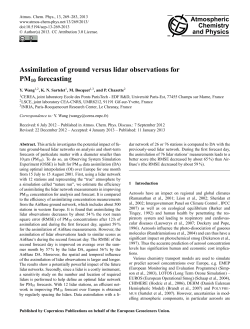 Assimilation of ground versus lidar observations for PM10 forecasting