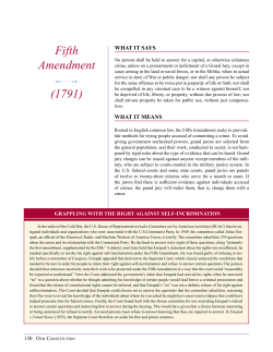 Fifth Amendment - Annenberg Classroom