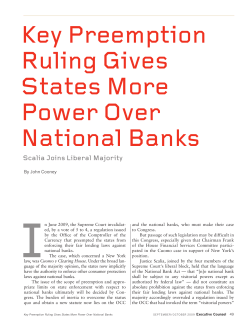 Key Preemption Ruling Gives States More Power Over National Banks