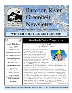Raccoon River Greenbelt Newsletter