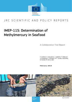 IMEP-115: Determination of Methylmercury in Seafood