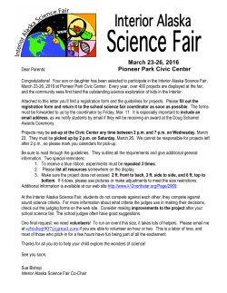 Science Fair Parent Letter