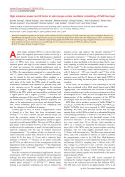 High emission power and Q factor in spin torque