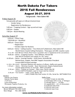 2016 Rendezvous Poster - North Dakota Fur Takers