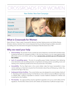 Case for Support.pages - crossroads for women inc.