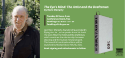 The Eye`s Mind: The Artist and the Draftsman