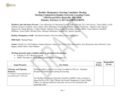 February 6, 2017 Draft Minutes for Approval