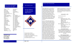 School Profile - Walton High School