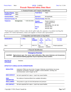 Neon MSDS E-4629 2016