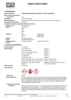 MSDS - GFS Chemicals