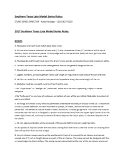 2017 Season Rules - Southern Texas Late Model Series