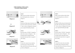 FORT DOUBLE TWIN LOCK locking procedure