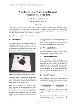 A Method for Identifying Irregular Lattices of Hexagonal Tiles in Real