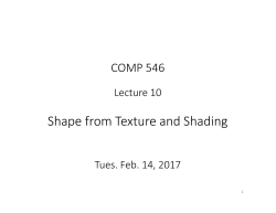 Shape from Texture and Shading