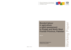 Bonded Labour in agriculture