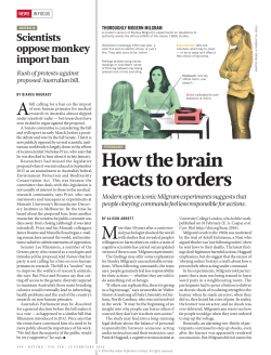 How the brain reacts to orders